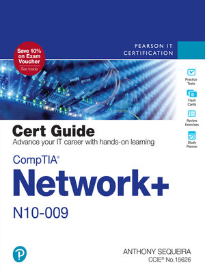 cover image of CompTIA Network+ N10-009 Cert Guide